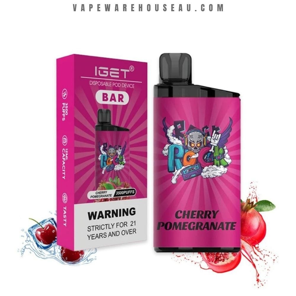 IGET Bar 3500 Puffs Cherry Pomegranate 1 IGET Bar 3500 Puffs Cherry Pomegranate