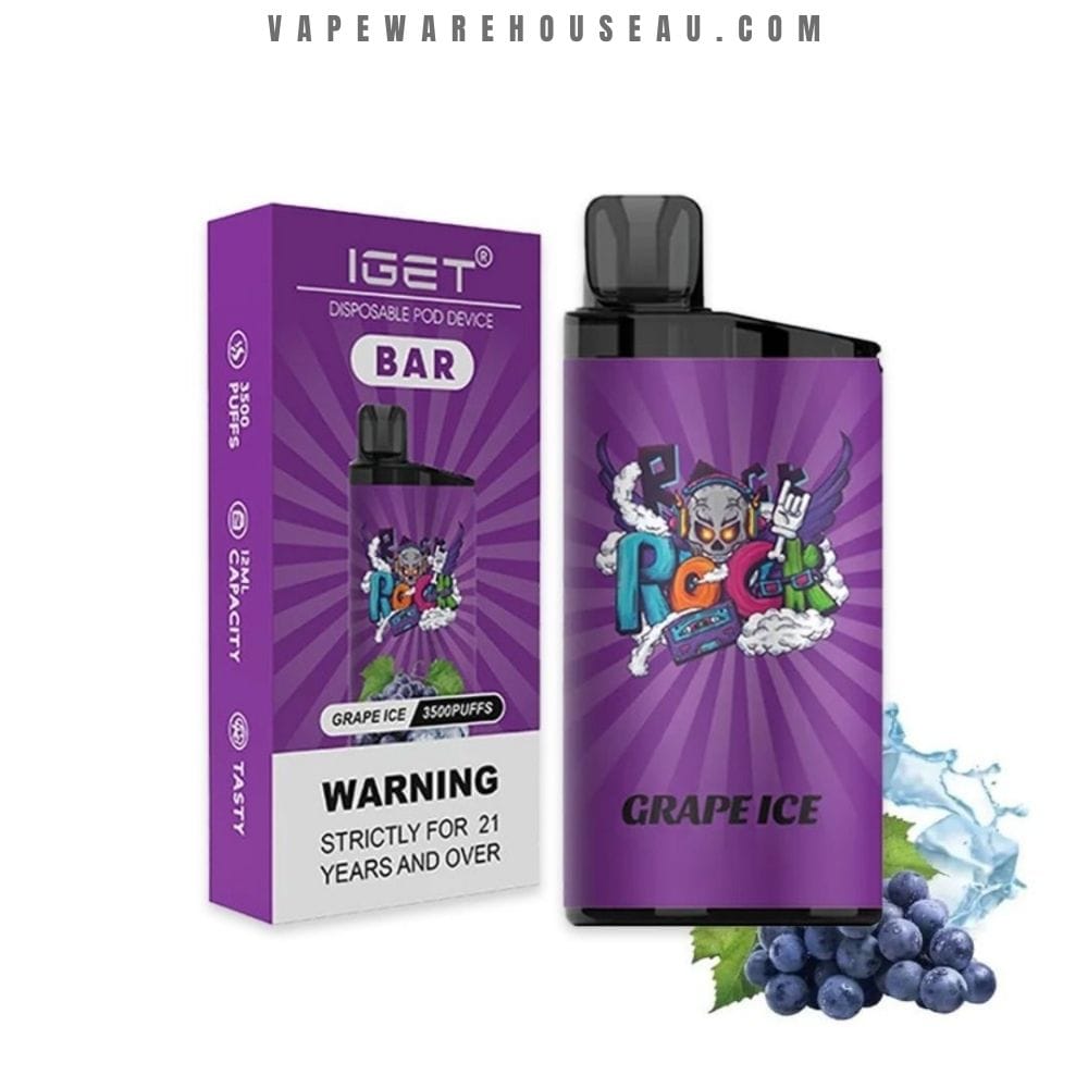 IGET Bar 3500 Puffs Grape Ice 1 IGET Bar 3500 Puffs Grape Ice