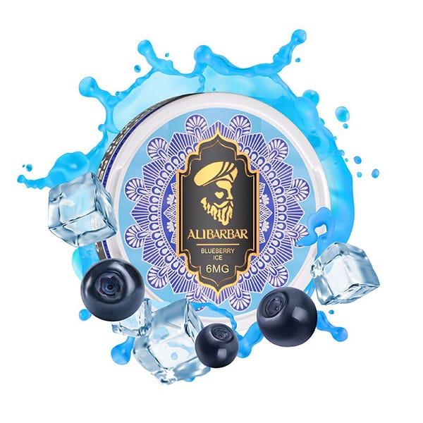 ALIBARBAR Nicotine Pouches Blueberry Ice 1 ALIBARBAR Nicotine Pouches Blueberry Ice