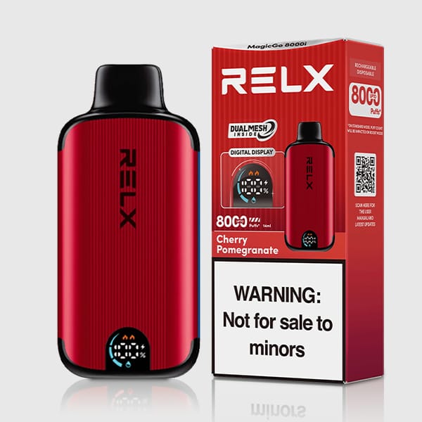 RELX MagicGo 8000 Puffs Cherry Pomegranate 1 RELX MagicGo 8000 Puffs Cherry Pomegranate