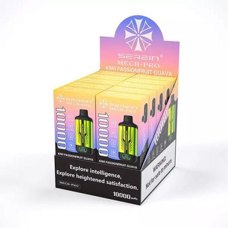 SEREIN MECH-PRO 10000 Puffs Kiwi Passionfruit Guava 4 SEREIN MECH-PRO 10000 Puffs Kiwi Passionfruit Guava