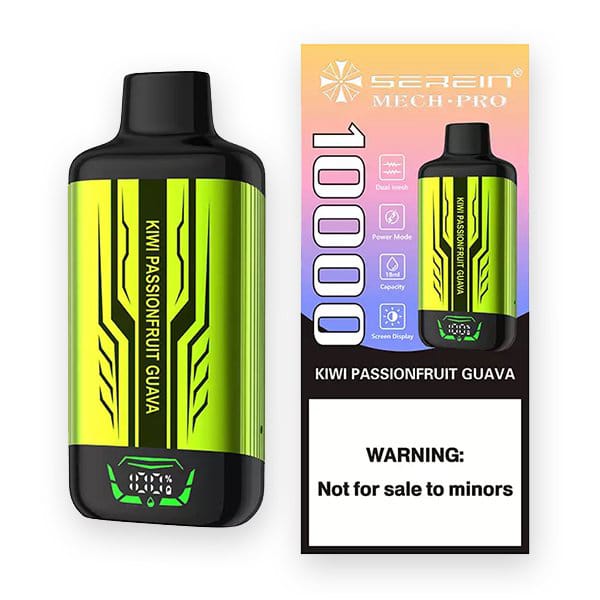 SEREIN MECH-PRO 10000 Puffs Kiwi Passionfruit Guava 1 SEREIN MECH-PRO 10000 Puffs Kiwi Passionfruit Guava