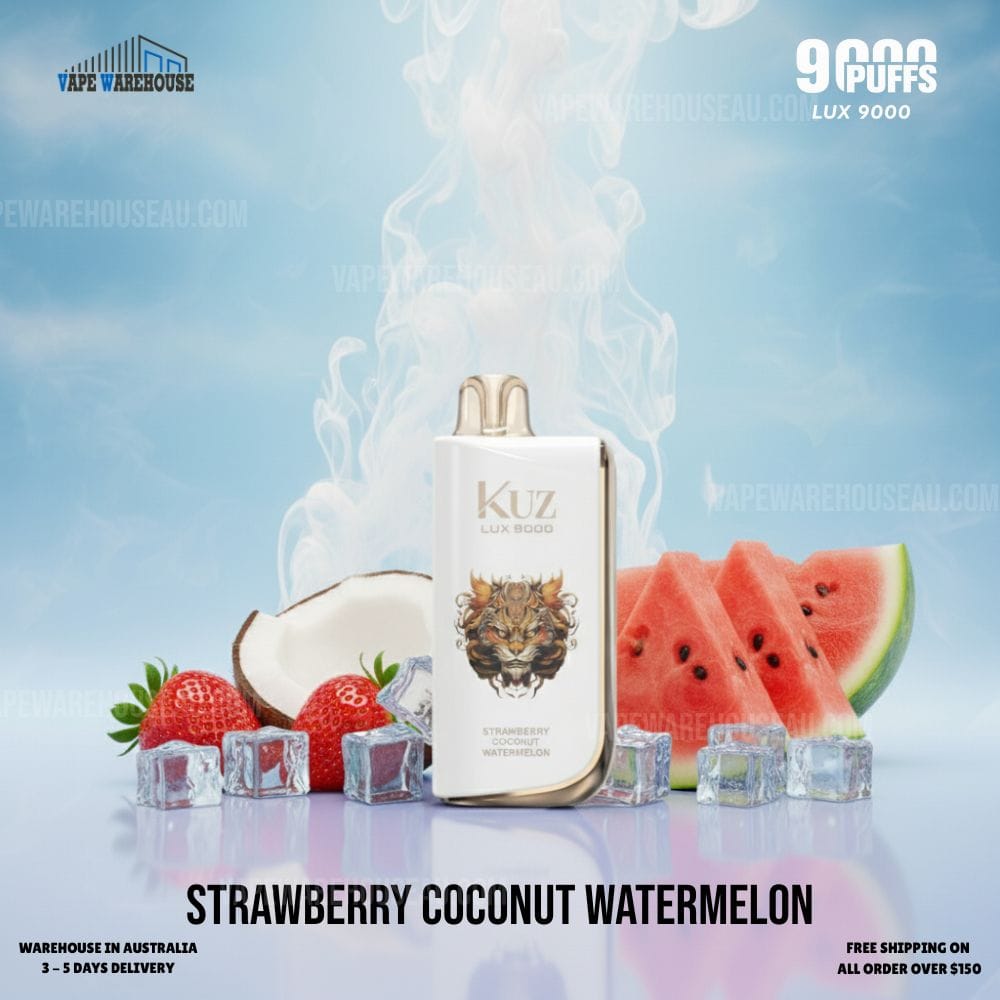 Kuz LUX 9000 Puffs Strawberry Coconut Watermelon | VAPE WAREHOUSE