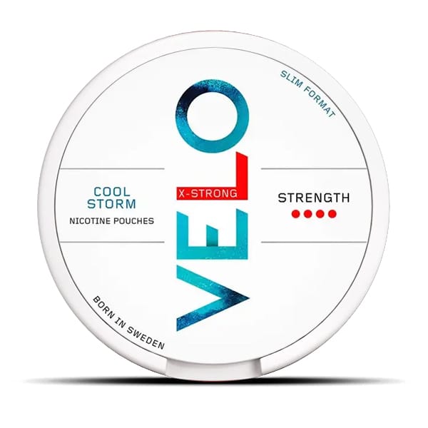 VELO Nicotine Pouches Cool Storm X-Strong 1 VELO Nicotine Pouches Cool Storm X-Strong
