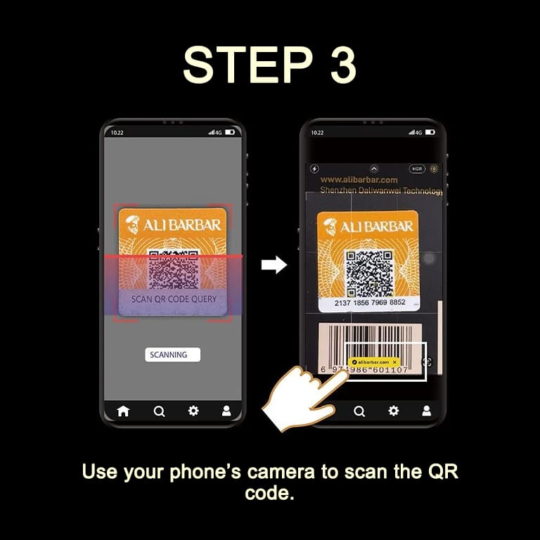 ALIBARBAR Authentication for Old Code Verification Step 3