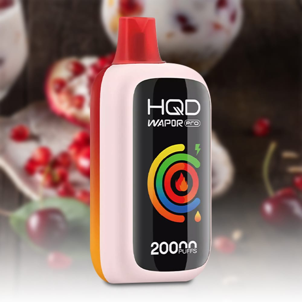 HQD Cuvie Slick 20000 Puffs Cherry Pomegranate 1 HQD WAPOR PRO 20000 Puffs Cherry Pomegranate