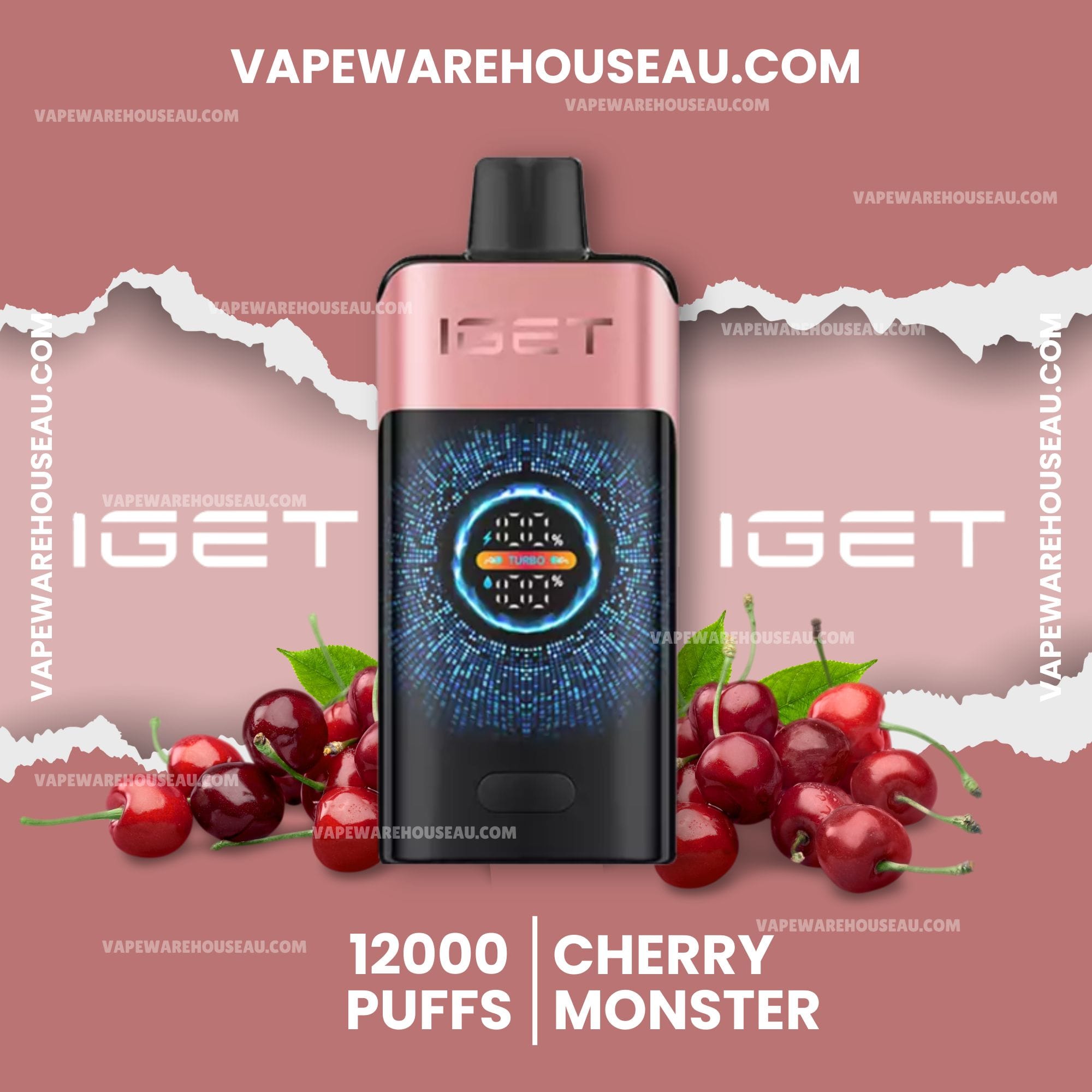 IGET One 12000 Puffs Cherry Monster 1 IGET One 12000 Puffs Cherry Monster