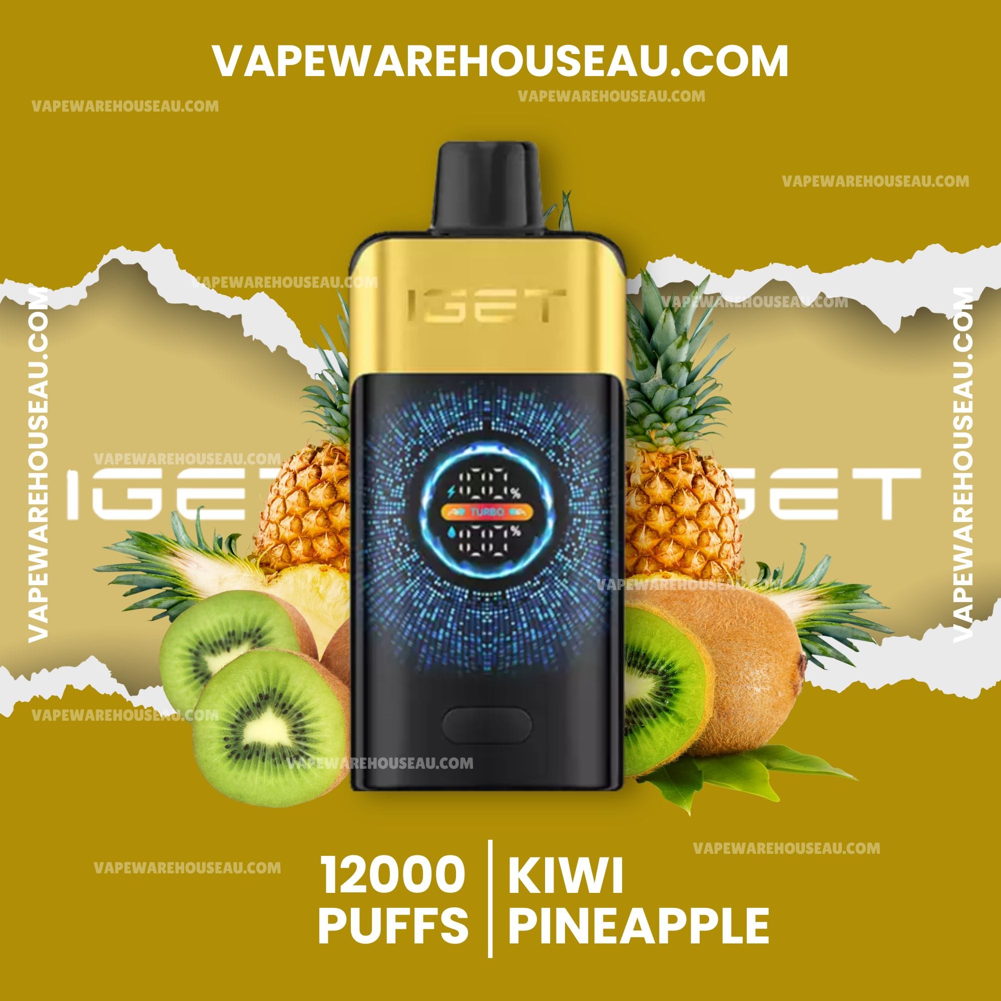IGET One 12000 Puffs Kiwi Pineapple 1 IGET One 12000 Puffs Kiwi Pineapple