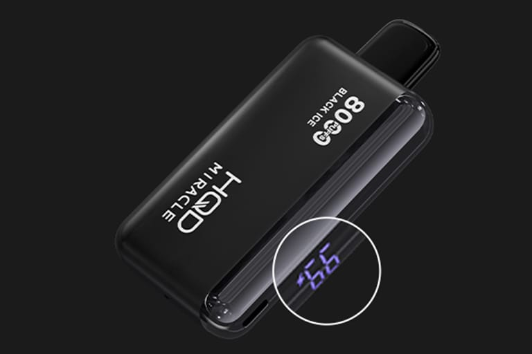 HQD MIRACLE 8000 Review: Smart, Durable, and Built for Everyday Vaping 1 A smart screen for smarter vaping on HQD MIRACLE 8000