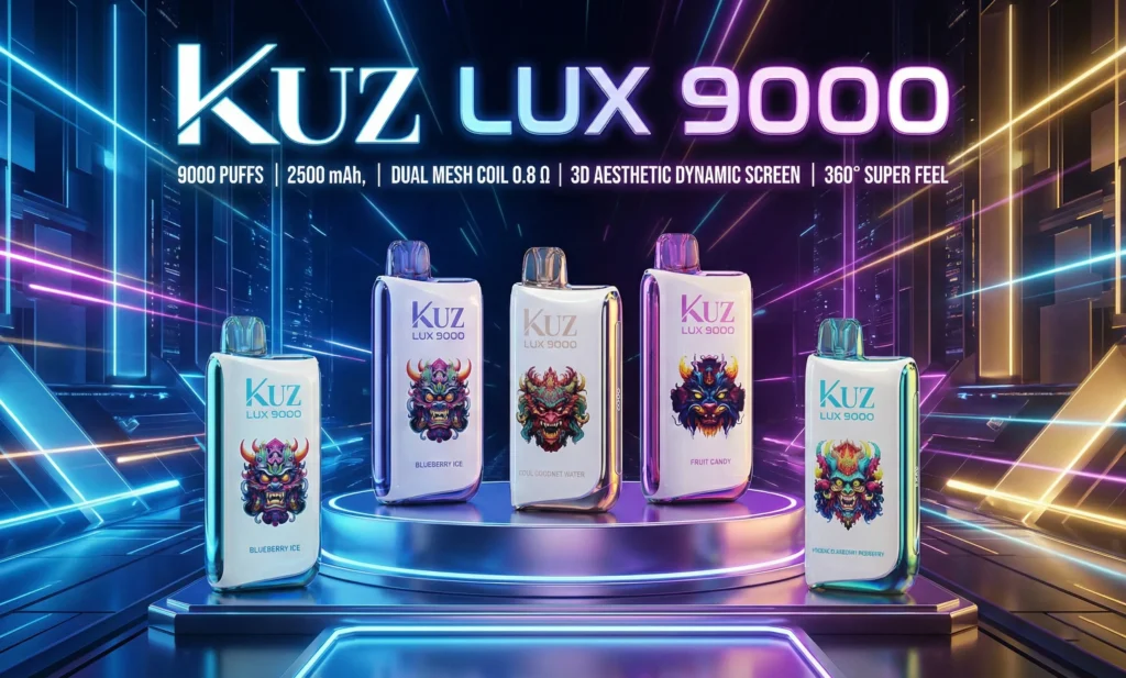 KUZ LUX 9000 Puffs Sakura Grape 2 kuz lux 9000 banner