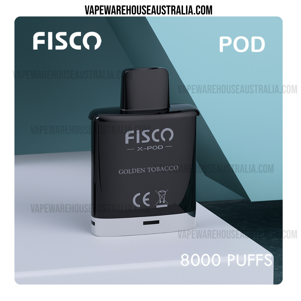 FISCO XPOD 8000 Puffs Golden Tobacco (Pod Only) 1 FISCO XPOD 8000 Puffs Golden Tobacco