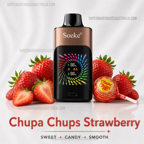 SOEKE S9 28000 Puffs Chupa Chups Strawberry 1 SOEKE S9 28000 Puffs Chupa Chups Strawberry