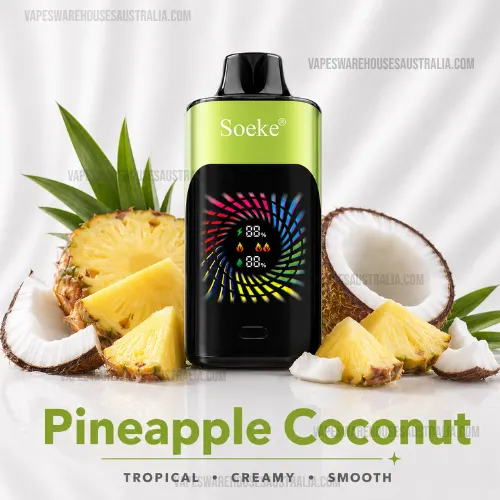 SOEKE S9 28000 Puffs Pineapple Coconut 1 SOEKE S9 28000 Puffs Pineapple Coconut