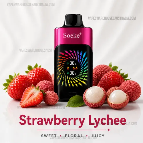 SOEKE S9 28000 Puffs Strawberry Lychee 1 SOEKE S9 28000 Puffs Strawberry Lychee